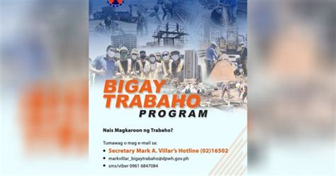 DPWH offers job opportunities via online ‘Bigay Trabaho’.